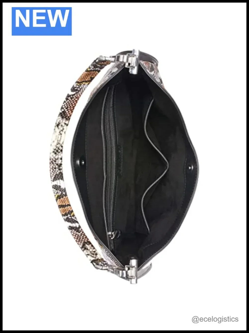 Calvin Klein Celestine Hobo Shoulder Bag Faux Leather Python